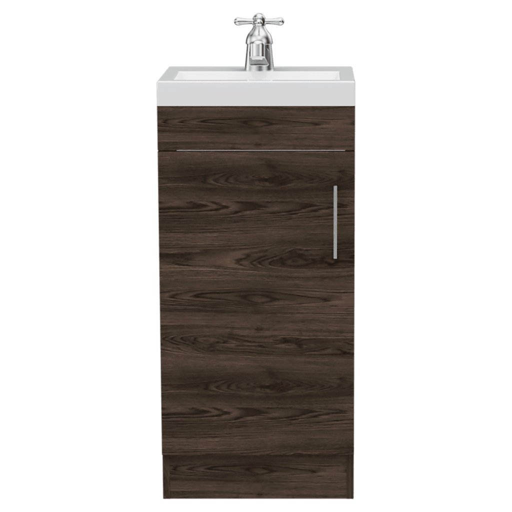 Mueble Lavamanos Oporto color Chocolate para Baño.