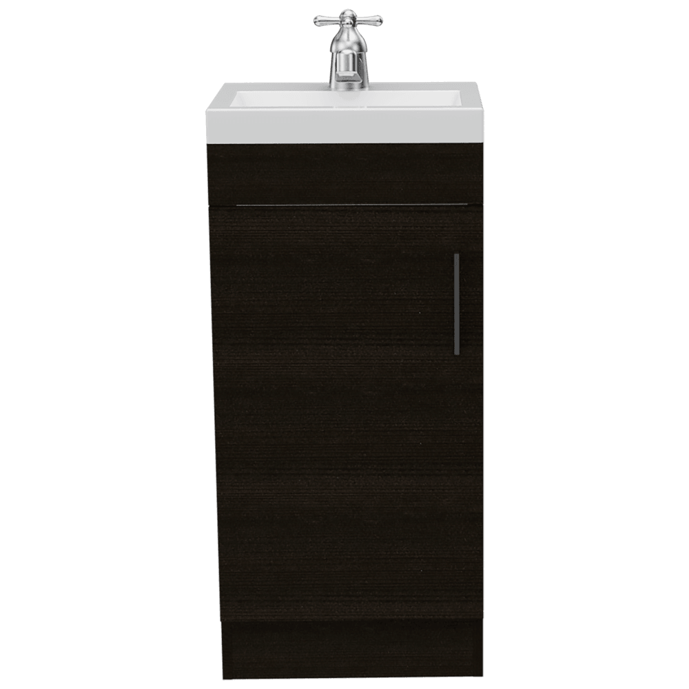 Mueble Lavamanos Oporto color Wengue para Baño.