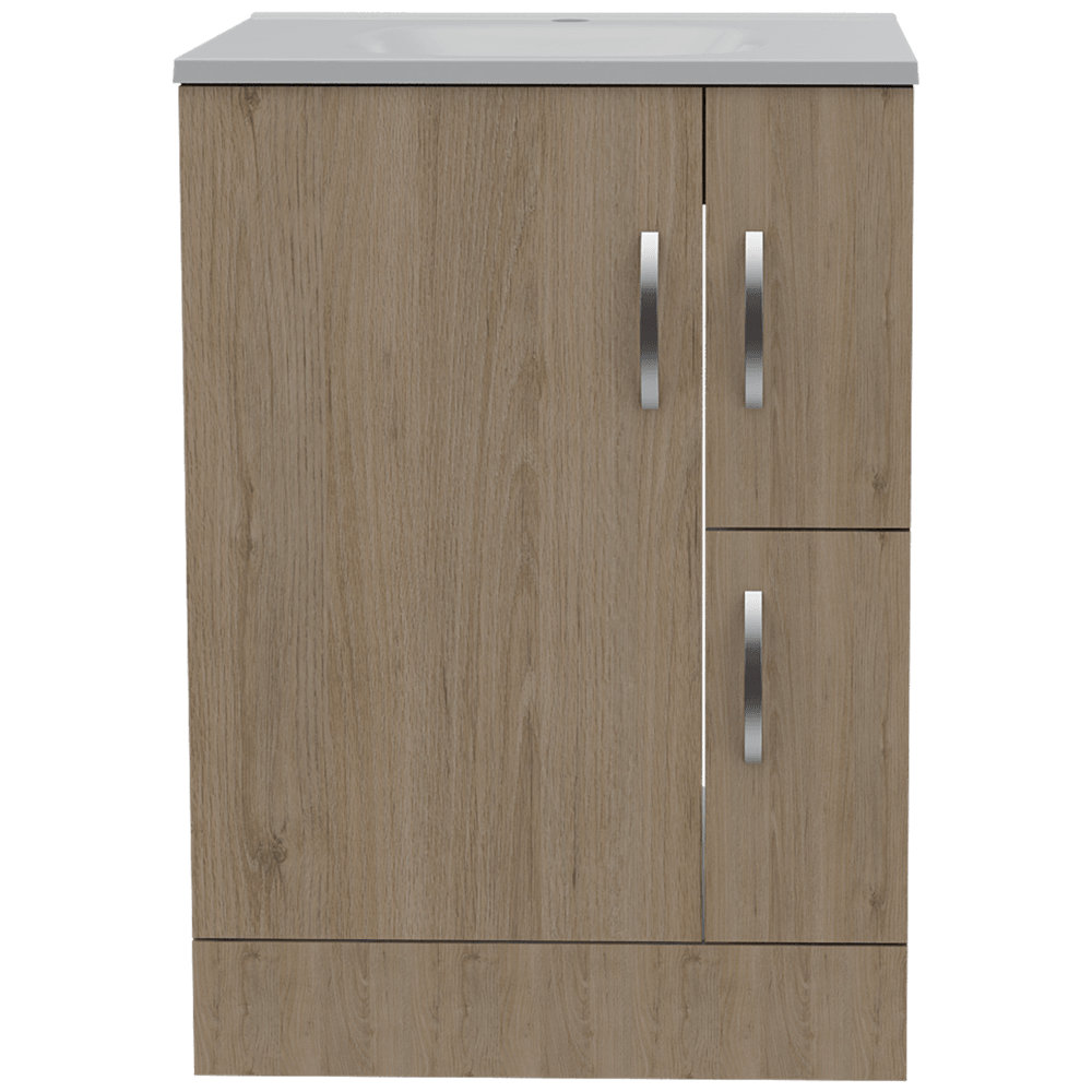 Mueble Lavamanos Picasso color Beige y Blanco para Baño.