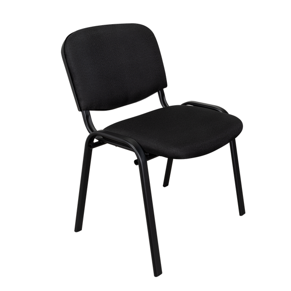 Silla Interlocutora, Negro, Con espaldar y diseño sencillo X4